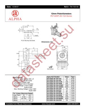 RV122DF-20-15A-A100K datasheet  